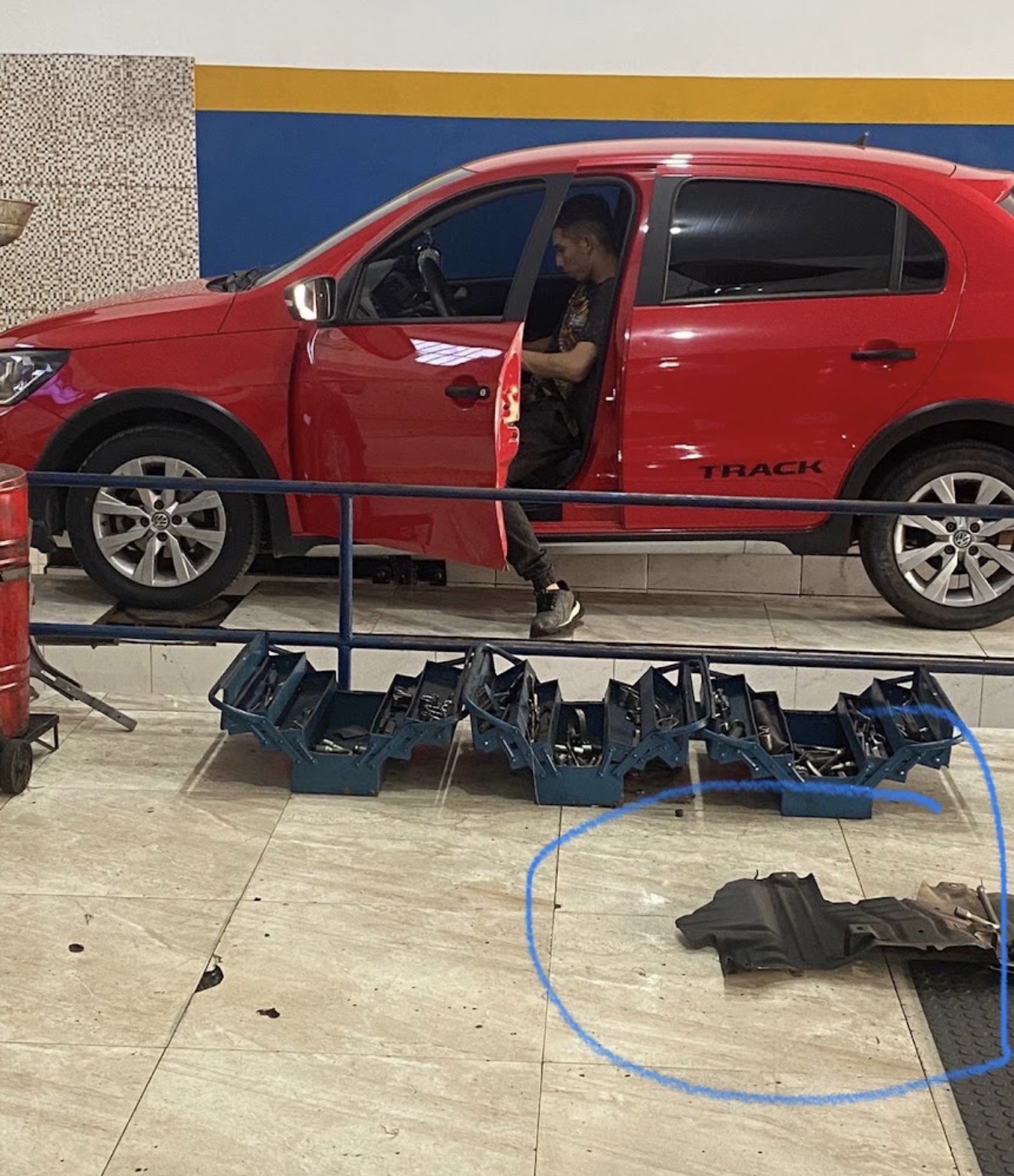 Intervention en atelier sur une Volkswagen